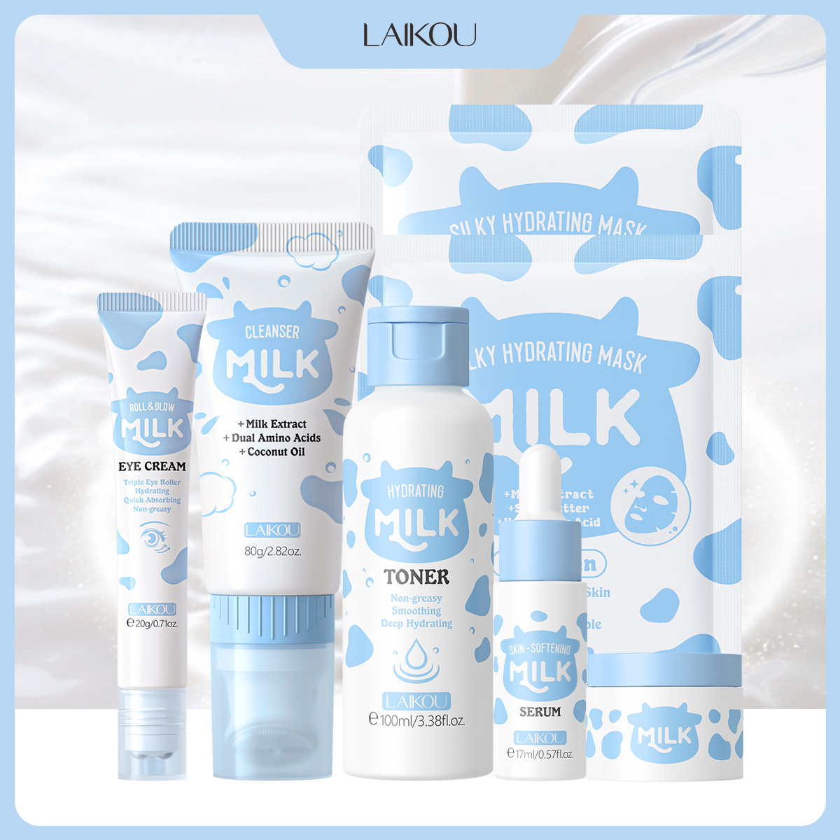 Skincare Glow Glowing - LAIKOU Set de 6 Piezas para
