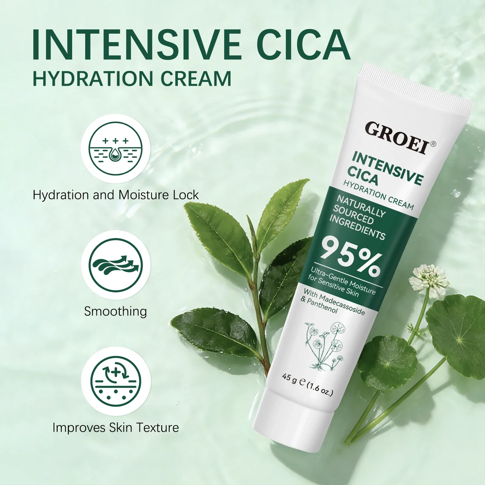 Skincare Glow Glowing - Crema Hidratante GROEI Snow Grass 45g,