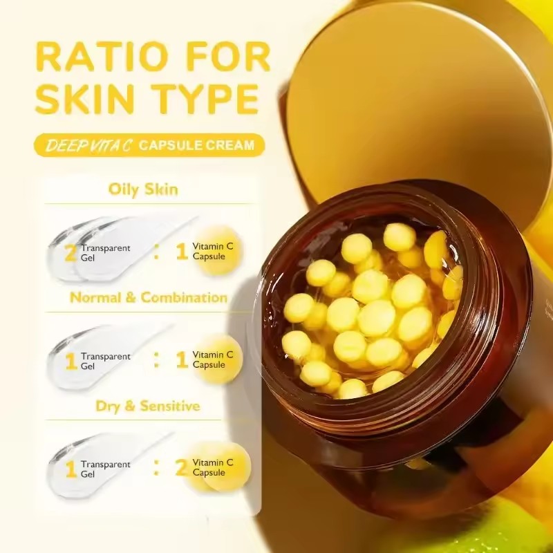 Cápsula dorada de vitamina C p - Skincare Glow Glowing reseña y precio