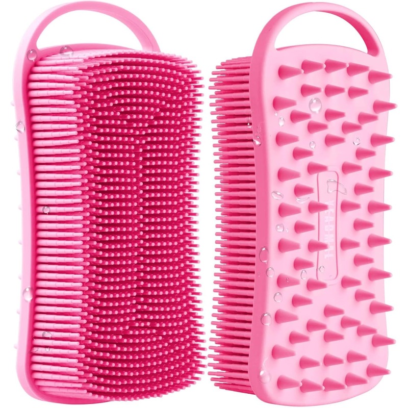 Cepillo de silicona de doble u - Aha Bha Exfoliant reseña y precio
