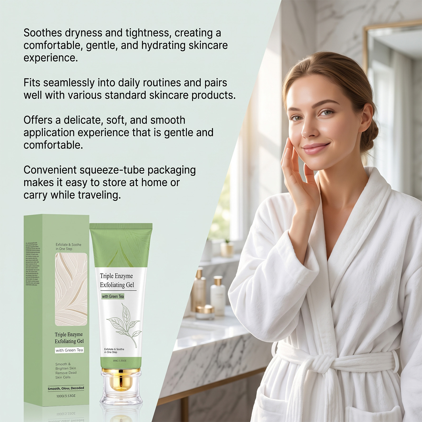 Gel Exfoliante de Té Verde, Li - Aha Bha Exfoliant reseña y precio