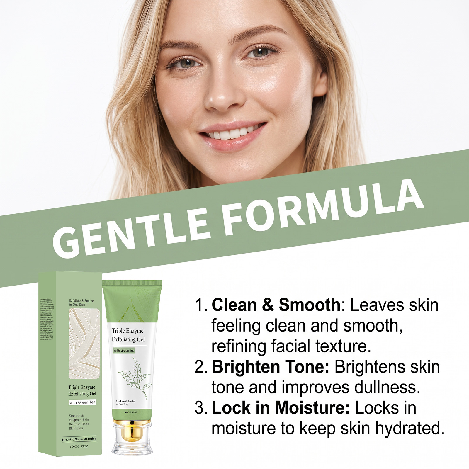 Gel Exfoliante de Té Verde, Li - Aha Bha Exfoliant reseña y precio